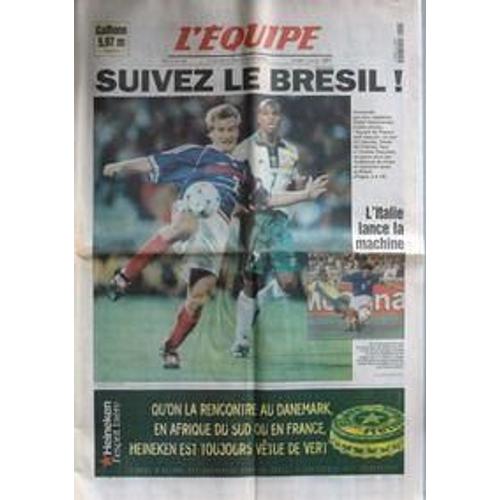 Equipe (L') N° 16208 Du 18/06/1998 - Coupe Du Monde De Foot - France - Italie - Athletisme - Galfione.