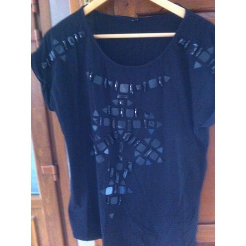 T-Shirt Pimkie Noir T S Comme Neuf