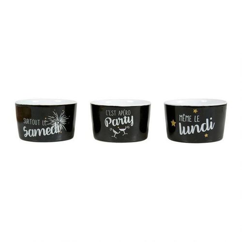 Plateau Aperitif Porcelaine 3pcs