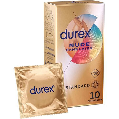 Preservatifs Durex Nude S/S Latex Standard X10 Unités