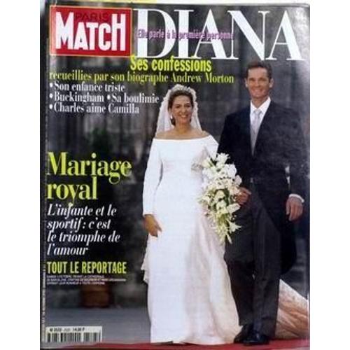 Paris Match N° 2525 Du 16/10/1997 - Diana - Ses Confessions Recueillies Par Son Biographe Andrew Morton  -  Mariage Royal   -   L'infante Et Le Sportif. Azzedine Alaia C'etait De Gaulle Guillaume Durand Et Julien Clerc Halte Au Divorce Kim Basinge...