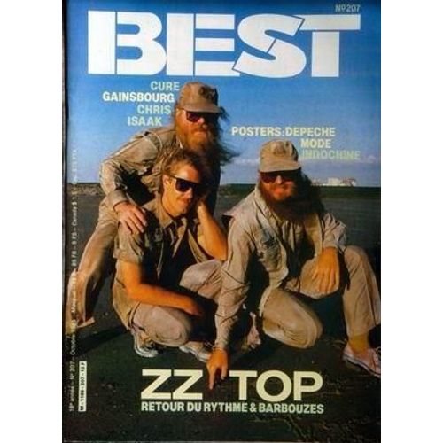 Best N° 207 Du 01/10/1985 - Chris Isaak - The Cure - Teddy And Billy - Reggae A Londres - China Crisis - Depeche Mode - Indochine - L'inviation Au Siucide - Zz Top - Gainsbourg - Bob Clearmoutain.