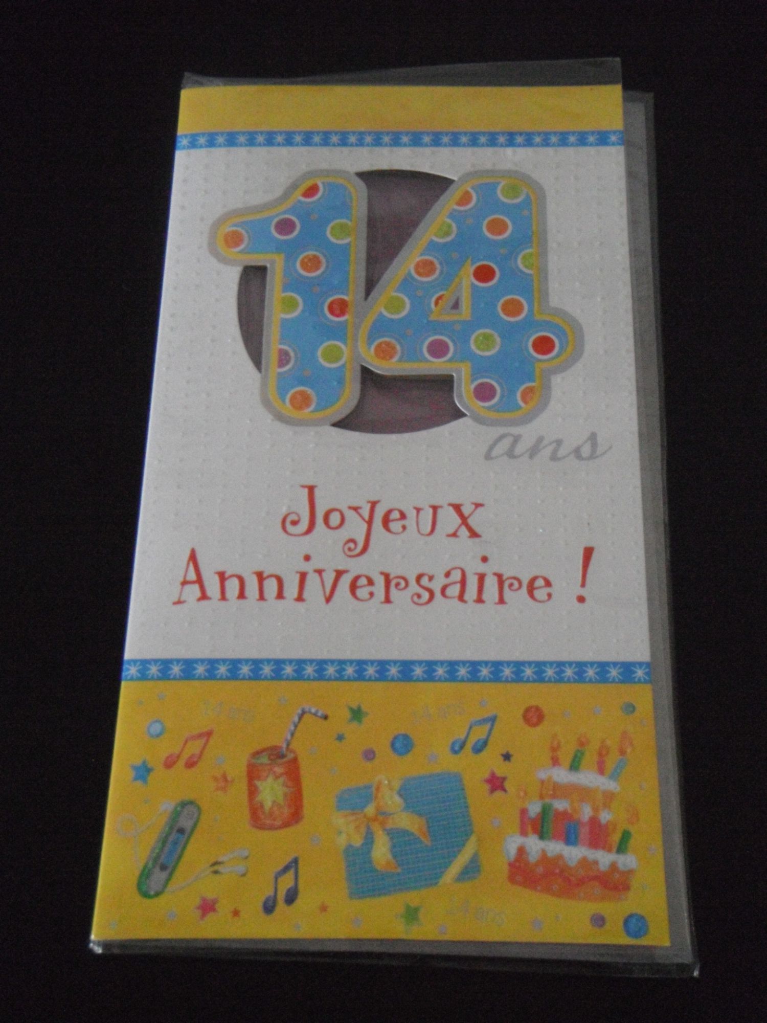 Carte Anniversaire Enfant 14 Ans Fournitures Papeterie Rakuten