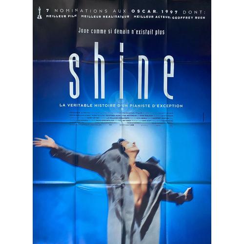 Shine - Affiche Originale De Cinéma - Format 120x160 Cm - Un Film De Scott Hicks Avec Geoffrey Rush, Justin Braine, Sonia Todd, Chris Haywood, Alex Rafalowicz - Année 1997