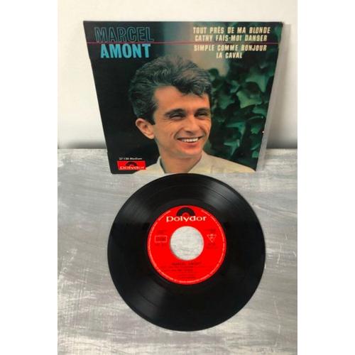 Vinyle 45 Tours 4 Chansons-Marcel Amont-Tout Près De Ma Blonde