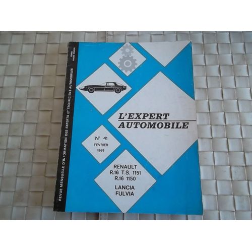 Revue Technique Renault 16 Ts 1151 Et R16 1150