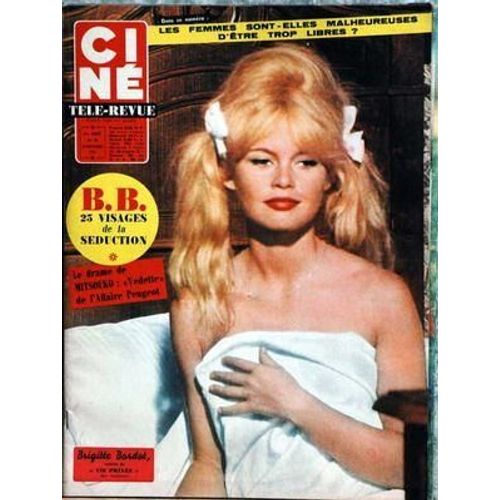 Cine Tele Revue N° 48 Du 30/11/1961 - B. Bardot - Le Drame De Mitsouko  -   Affaire Peugeot - John Gavin.