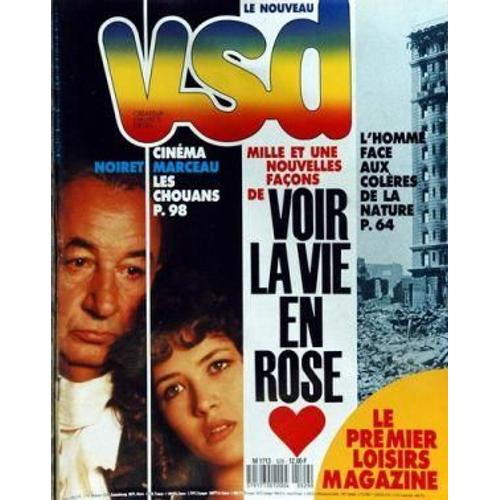 Vsd N° 529 Du 22/10/1987 - Cinema  -   Noiret  -   Marceau Dans Les Chouans - Voir La Vie En Rose - L'homme Face Aux Coleres De La Nature.