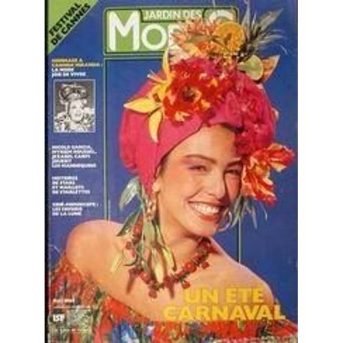 Jardin Des Modes N° 86 Du 01/05/1985 - Festival De Cannes - Hommage A Carmen Miranda - Nicole Garcia - Myriemroussel - Jezabel Carpi - Maillots De Starlettes - Un Ete Carnaval.
