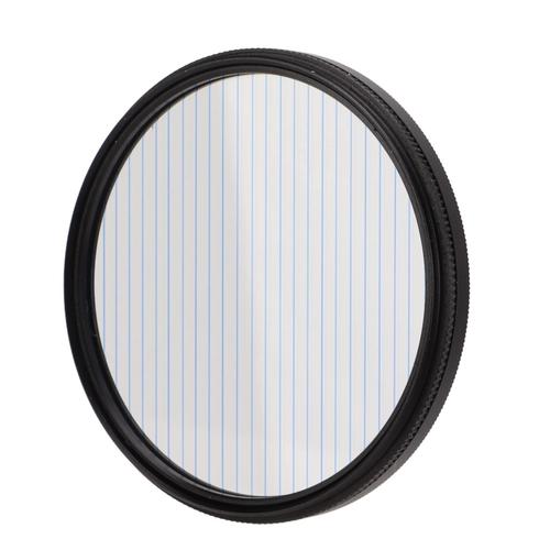 Yagri Filtre de Strie Bleue 62mm/67mm/72mm/77mm, Filtre D'objectif à Effets Spéciaux Verre Optique Anamorphique avec Cadre en Alliage D'aluminium(67mm)