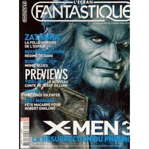 Ecran Fantastique (L') N° 262 Du 01/02/2006 - Zathura - Nouvelle Cuisine - Bubba-Ho-Tep - Previews  -   Tideland  -   Terry Gillian - Hostel  -   Une Viree En Enfer - 2001 Maniacs  -   Robert Englund - X-Men 3.