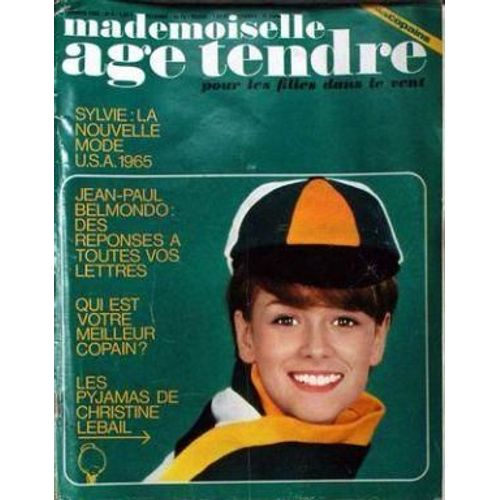 Mademoiselle Age Tendre N° 4 Du 01/02/1965 - Sylvie Vartan - Jean-Paul Belmondo - Qui Est Votre Meilleur Copain - Les Pyjamas De Chrisitne Lebail.