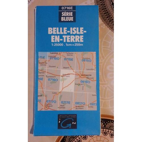 Carte Ign 0716 E Série Bleu Belle-Île-En-Terre