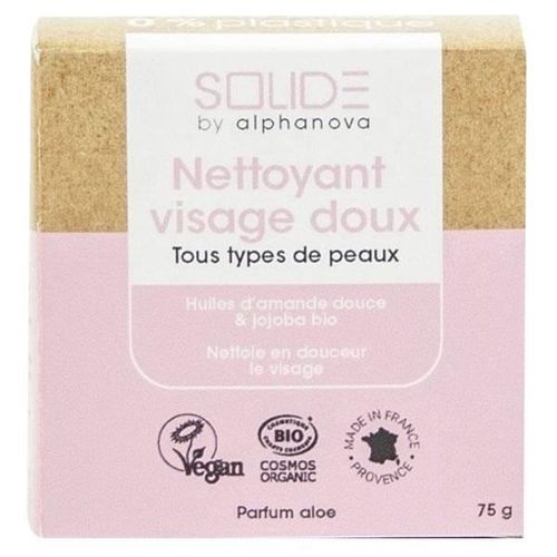 Alphanova Solide By Alphanova Nettoyant Solide Visage Jojoba Amande Bio 75g 