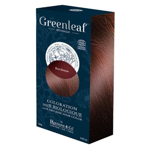 Greenleaf Botanique Coloration 100 % Végétale Bio Bordeaux 