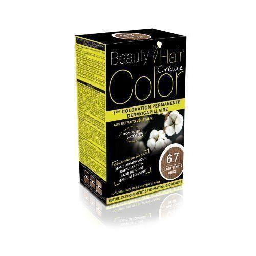 Beauty Hair Crème Color Blond Foncé Beige 6.7 