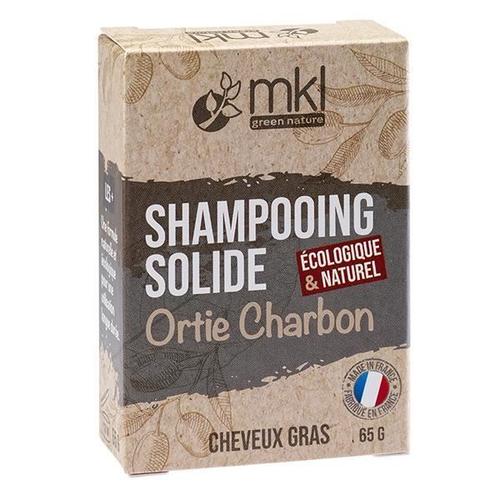 Mkl Shampooing Solide Ortie Et Charbon Cheveux Gras 65g 