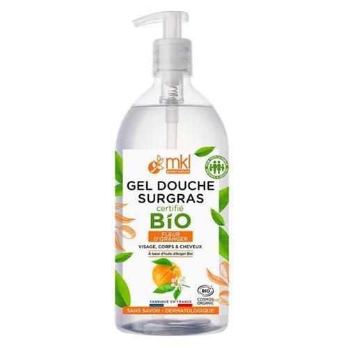 Mkl Green Nature Gel Douche Surgras Fleur D'oranger Bio 1l 