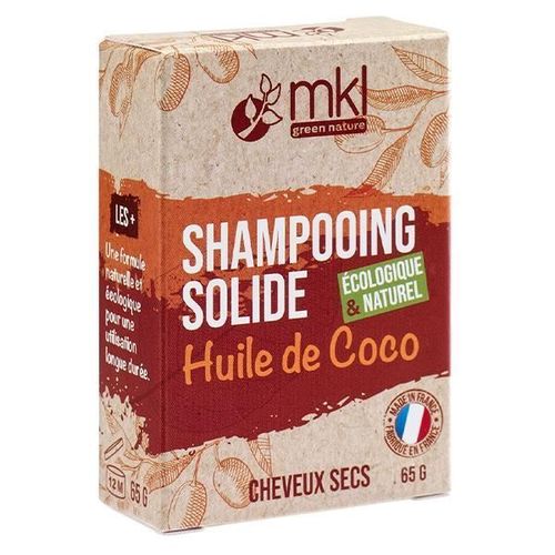 Mkl Shampooing Solide Huile De Coco Cheveux Secs 65g 