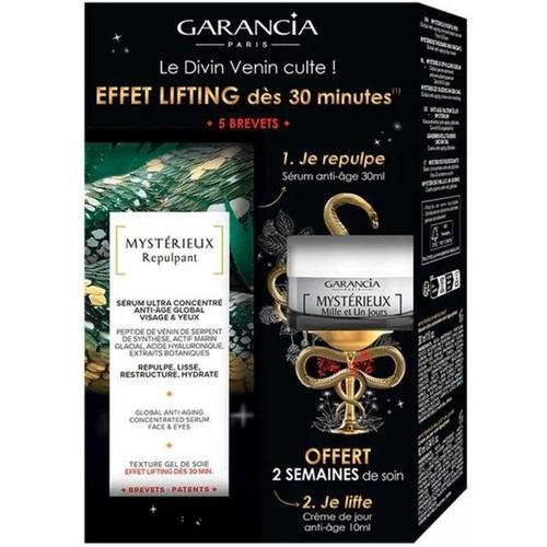 Coffret Lifting Sérum Ultra-Concentré + Crème De Jour Anti-Âge Mystérieux - Garancia - 30 + 10ml 