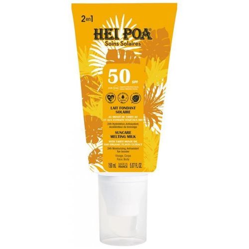 Lait Solaire - Hei Poa - Spf 50+ - Monoï De Tahiti - 150 Ml - Protection Uva/Uvb 