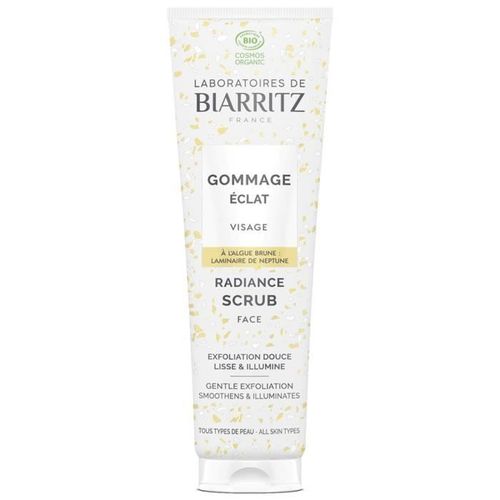 Gommage Visage Bio - Laboratoire De Biarritz - 75 Ml - Vegan - Pour Tous Types De Peau - Nettoyant Doux 