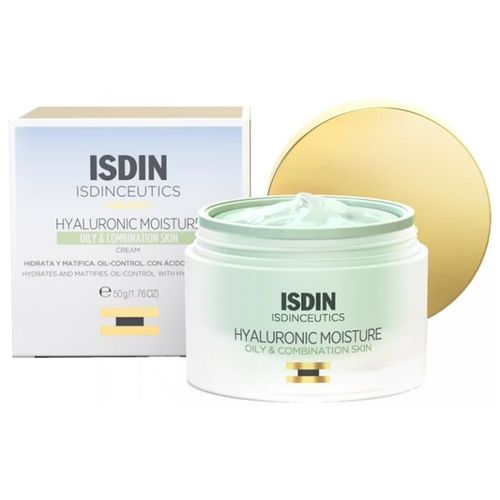 Crème Hydratante Isdin Isdinceutics Hyaluronic Moisture Pour Peaux Grasses Et Mixtes - 50 G 
