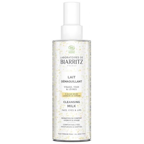 Lait Démaquillant Bio - Laboratoire De Biarritz - Visage, Yeux Et Lèvres - 200 Ml 