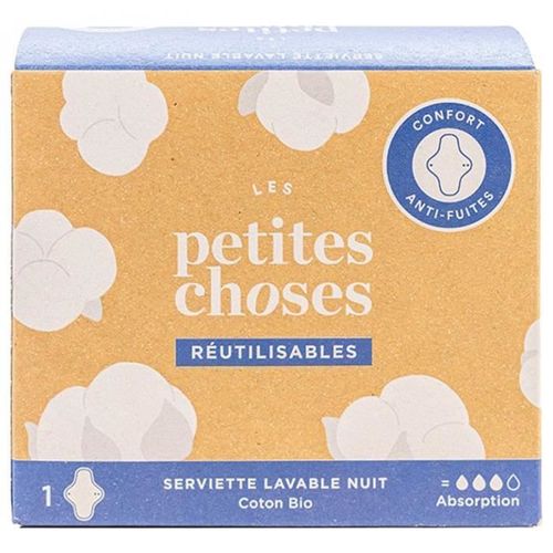 Les Petites Choses Serviette Lavable Nuit Coton Bio 1 Serviette 