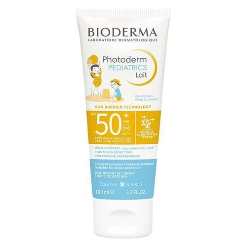Lait Solaire Bioderma Photoderm Pediatrics Spf50+ 100ml - Protection Uv - Hypoallergénique 
