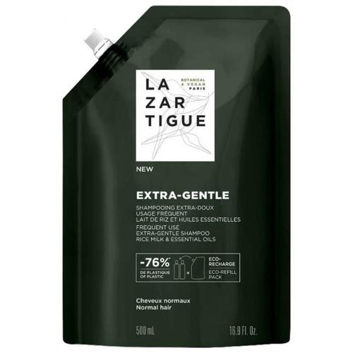 Lazartigue Extra-Gentle Shampoing Extra-Doux Cheveux Normaux Eco-Recharge 500 Ml 