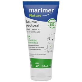 Marimer Nature Baume Pectoral Bébé Et Enfant Apaisant Bio 50 Ml 