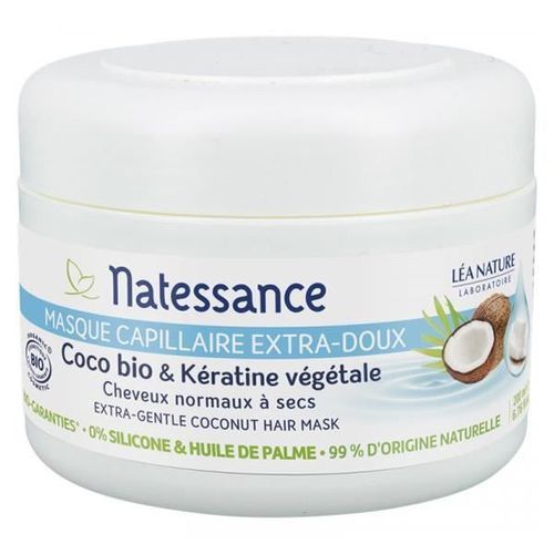 Natessance Masque Capillaire Coco Et Kératine Bio 200ml 