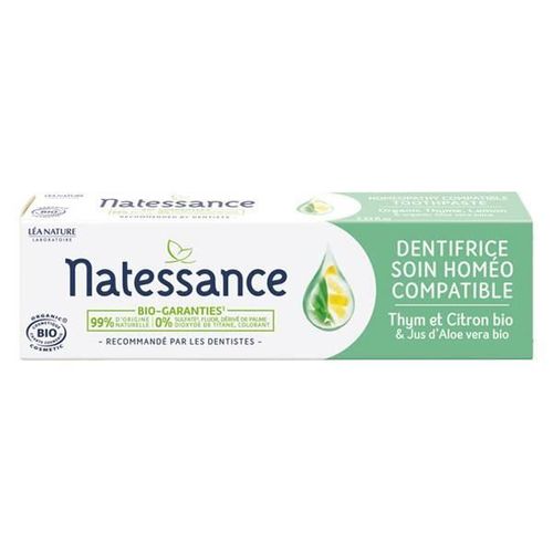 Natessance Dentifrice Soin Homéo Compatible Bio 75ml 