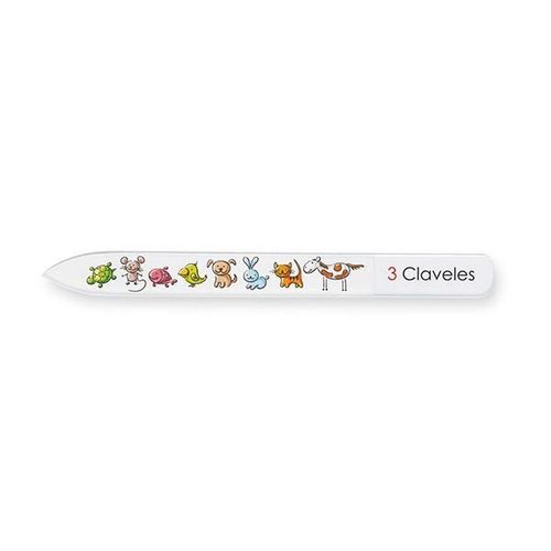 3 Claveles Bébé Lime En Verre 9cm Multicolore