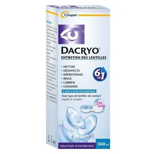 Dacryo Entretien Des Lentilles 360ml 