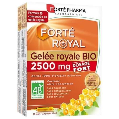 Forté Pharma Gelée Royale Bio 2500 Mg - 20 Ampoules - 10 Ml 