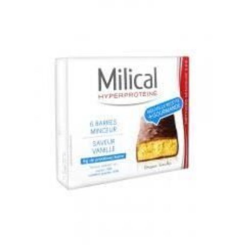 Milical Barres Minceur Hyperprotéinées Vanille 6 Unités 