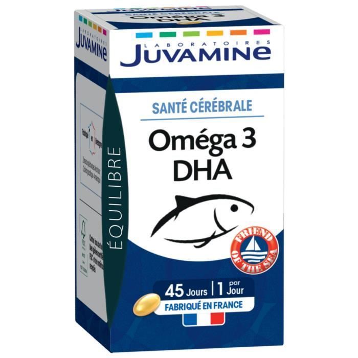 Compléments Alimentaires - Juvamine Oméga 3 Dha Santé Cérébrale 45 Capsules 