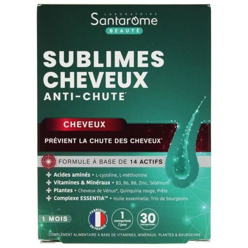 Santarome Sublimes Cheveux Anti-Chute Cheveux 30 Comprimés