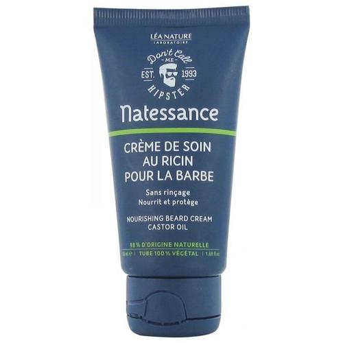 -Natessance Naturel Homme Crème De Soin Pour La Barbe Au Ricin 