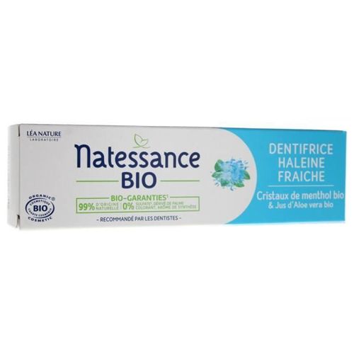 Dentifrice - Natessance - Haleine Fraîche - 75 Ml - Bio - Vegan 