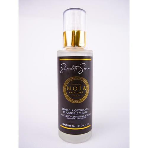 Sérum Cheveux - Huile De Ricin , Extrait D'ail & Sésame - Gamme Stimulate - Noïa Hair - 100 Ml 