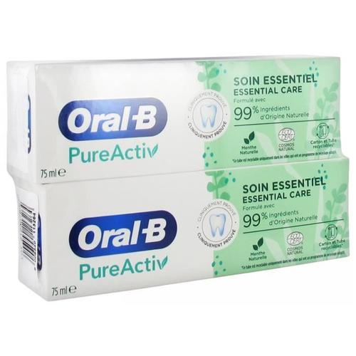 76788 Oral-B Pureactiv Soin Essentiel 2 X 75 Ml 