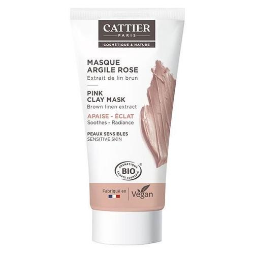 Cattier Argile Rose Masque Extrait De Lin Brun Bio 30ml 