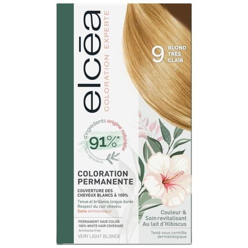 Coloration Permanente - Elcea - Noir-1 - Sans Ammoniaque - Crème - Tous Types De Cheveux 