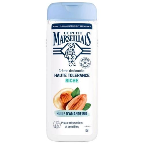 Crème De Douche Huile D'amande Bio Haute Tolérance Riche 400 Ml - Le Petit Marseillais 