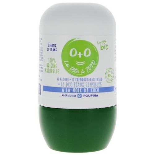 Déodorant - Poupina - Noix De Coco - 100% Naturel - Bio - Peaux Sensibles - 50 Ml 