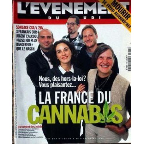 Evenement Du Jeudi (L') N° 735 Du 03/12/1998 - Mourir De Froid Aujourd'hui - La France Du Cannabis.