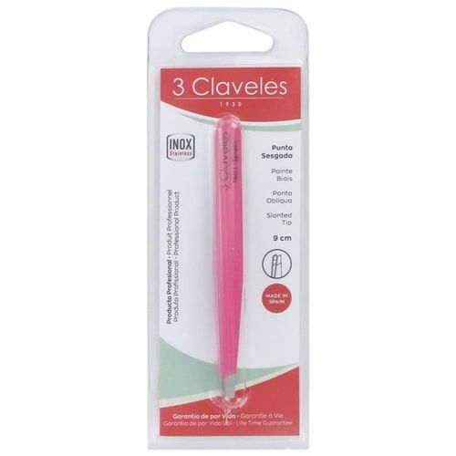 -3 Clavelés Acl4085140 Pince A Épiler I.Biais Rose 9 Cm.D.3cf (Couleur : Rose) 
